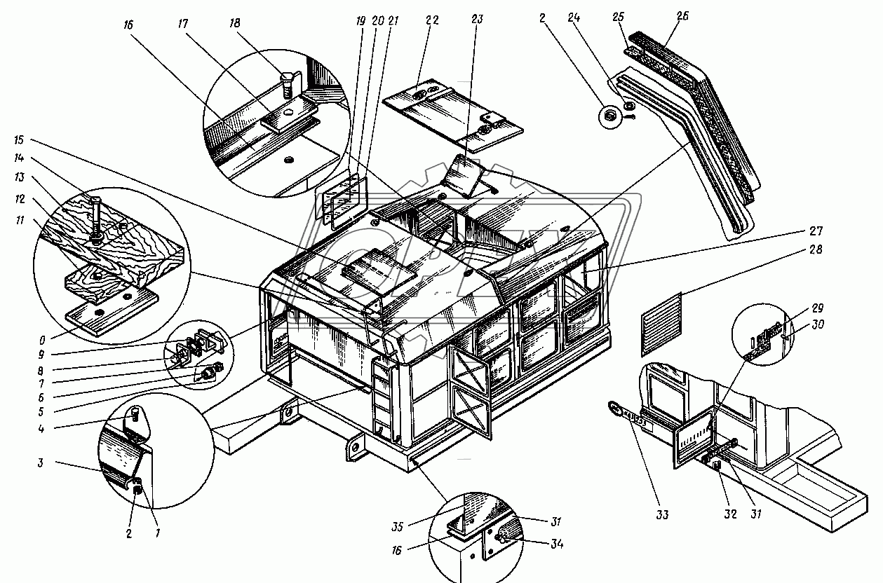 Кузов. (23-22000Б, 24-22000Б)