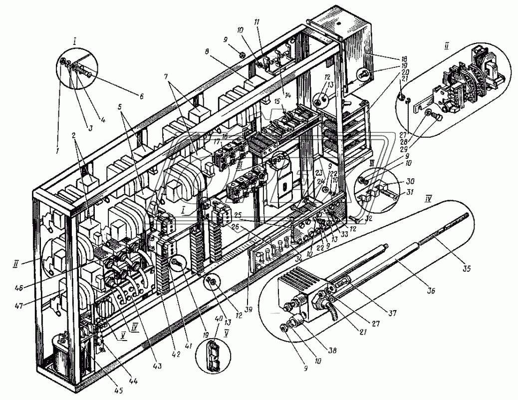 Шкаф панели №1. (23-21081)