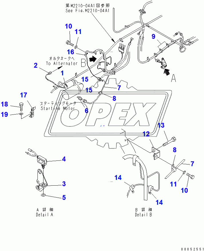  STARTING CABLE (FOR 140 ENGINE)(31586-)