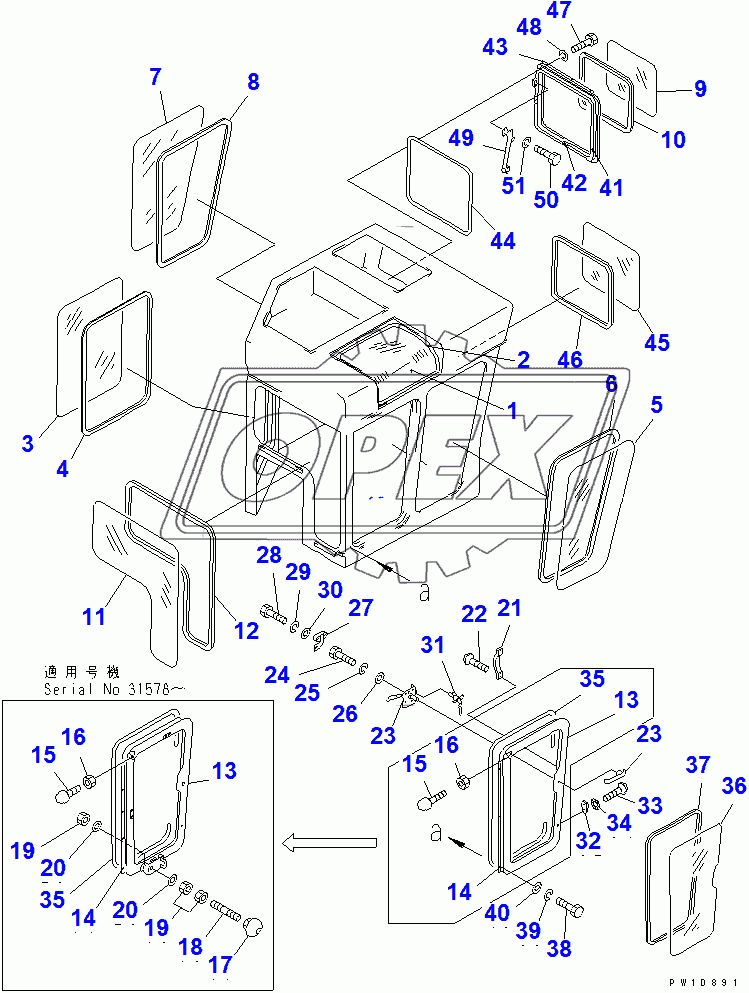  CAB (DOOR AND WINDOW)