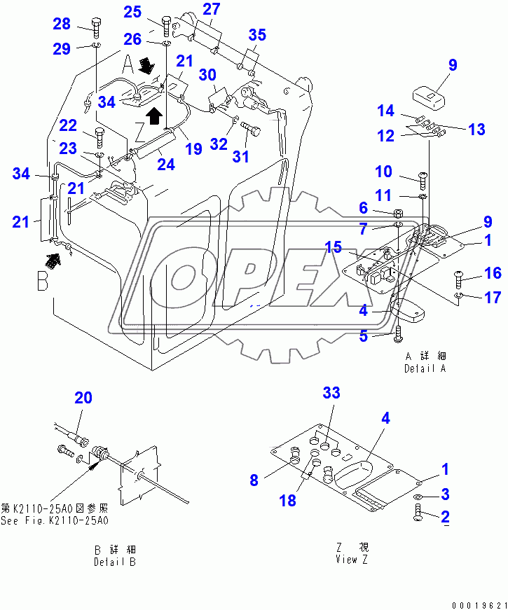  CAB (ELECTRICAL PARTS) (WITH BEACON) (FOR C.I.S.)(31586-)
