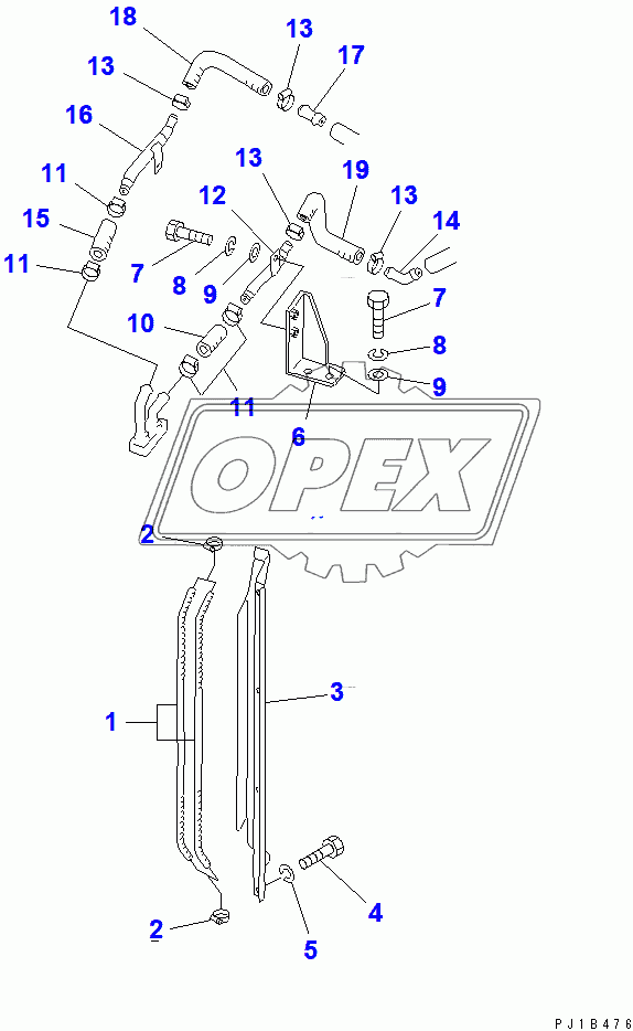  CAB HEATER PIPING