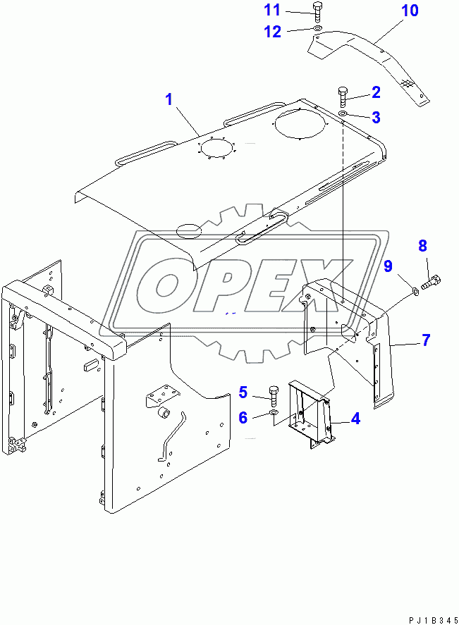  ENGINE HOOD (FOR 140 ENGINE)(31586-)