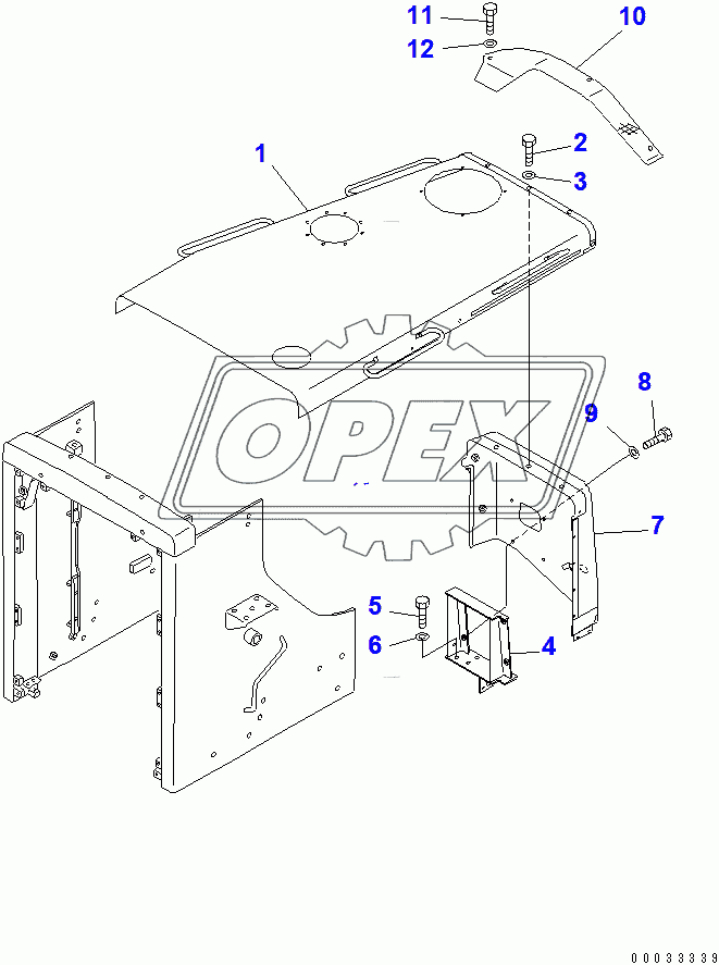  ENGINE HOOD (WITH AIR CONDITIONER) (FOR 140 ENGINE)(31643-)