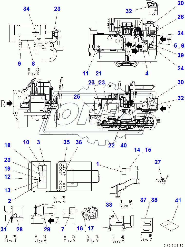  MARK AND PLATES (ENGLISH) (FOR 140 ENGINE)(31586-)