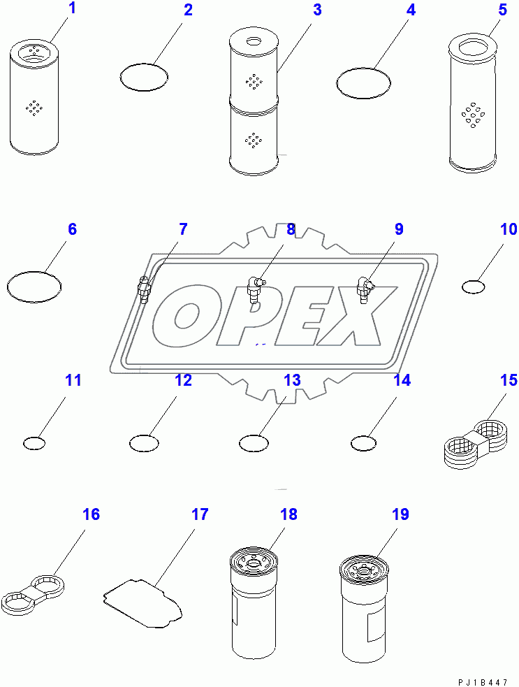  SPAER PARTS (FOR 140 ENGINE)(31586-)