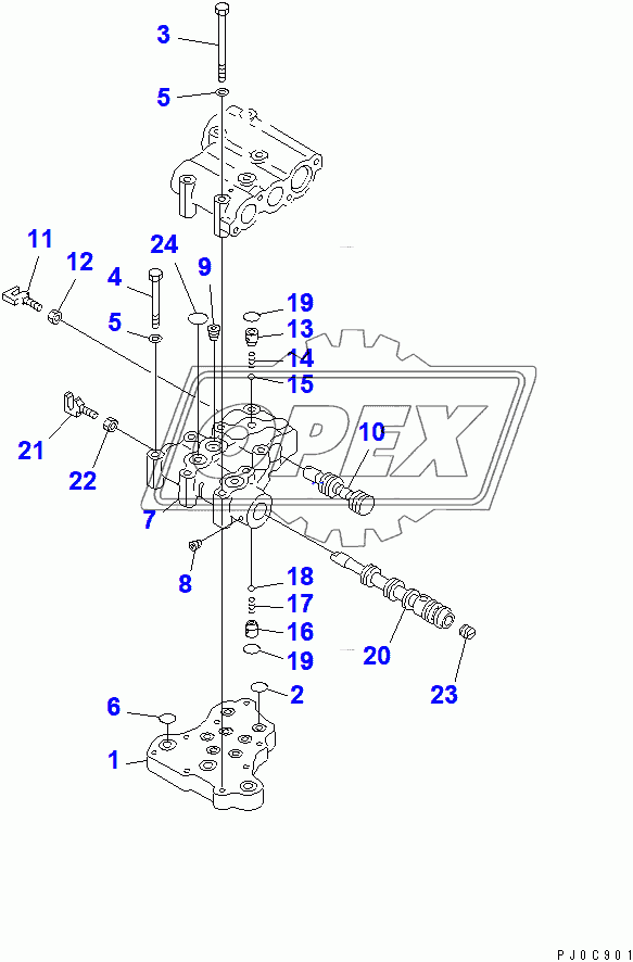  CONTROL VALVE (LOWER)(31303-31563)