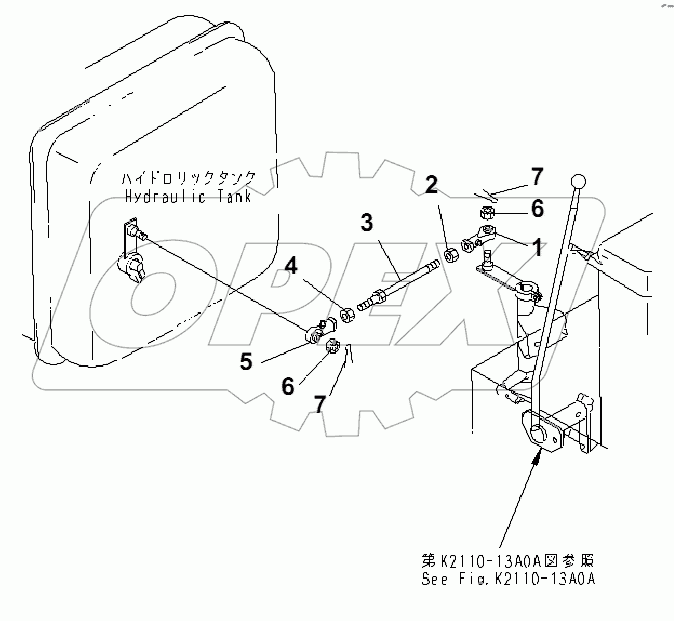 COUNTER WEIGHT CONTROL LEVER(№31574-)