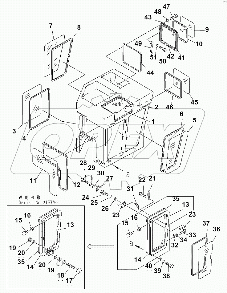 CAB (DOOR AND WINDOW)
