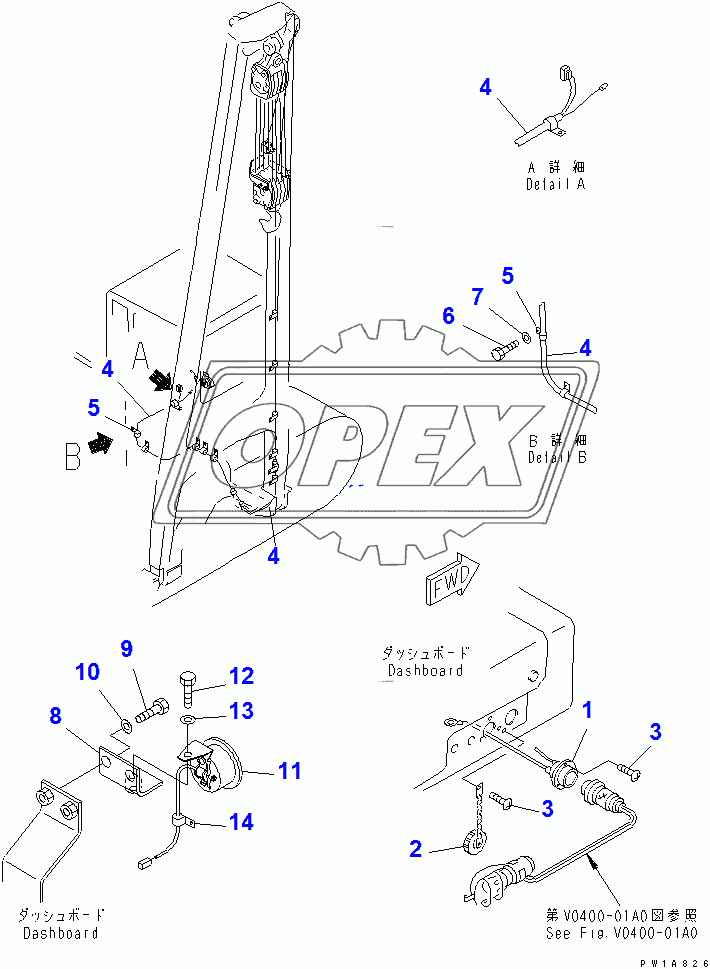  INSPECTION LAMP CABLE(10001-)