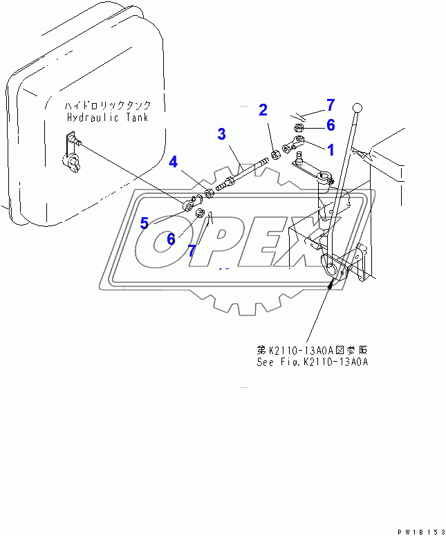  COUNTER WEIGHT CONTROL LEVER(31577-)