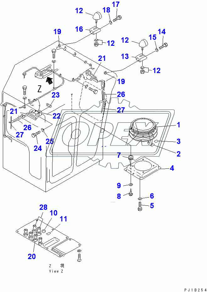  CAB (VENTILATOR¤REAR LAMP AND WIPER)