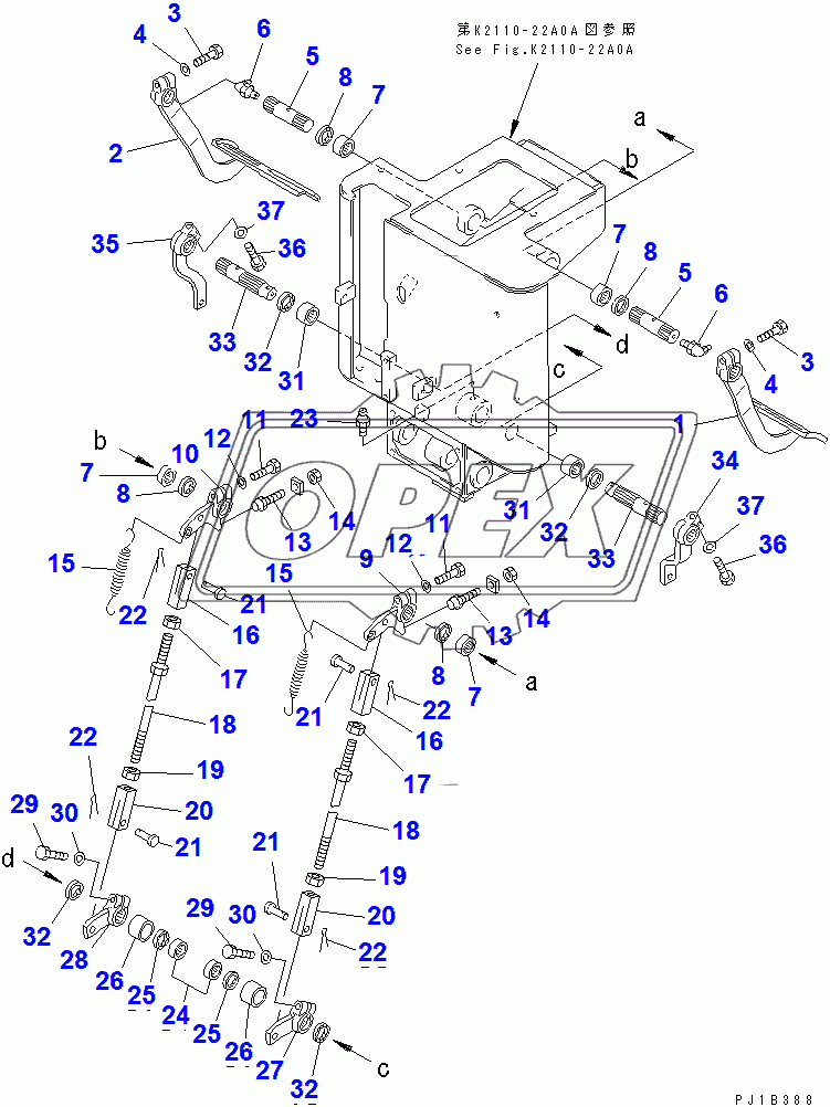  BRAKE PEDAL LINKAGE(31574-)