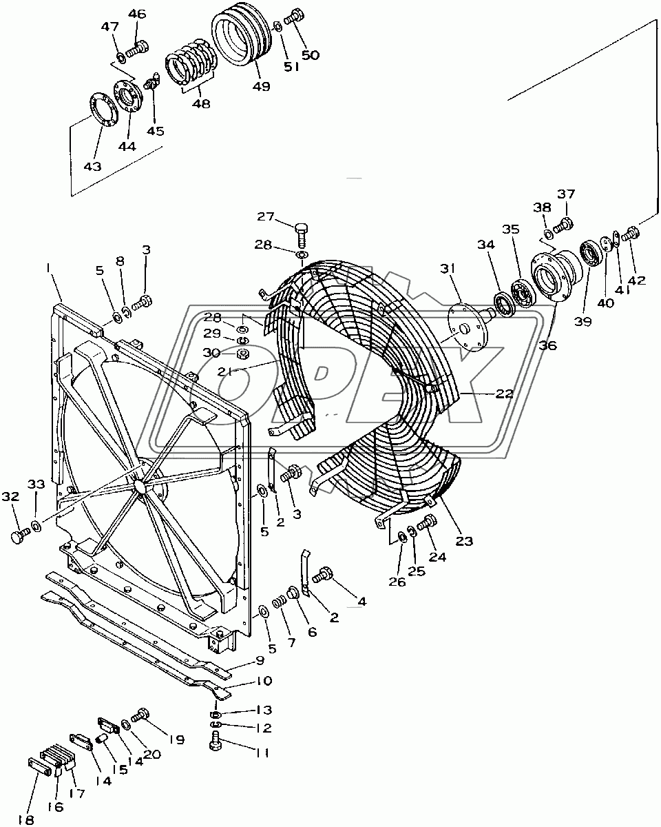  RADIATOR FAN GUARD AND NET(15686-31573)