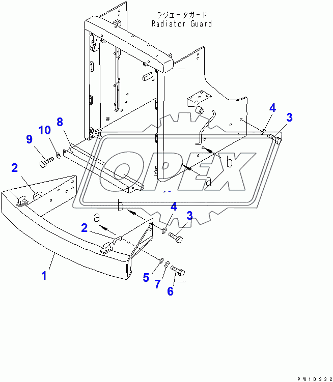  RADIATOR BUMPER (FOR 155 ENGINE)