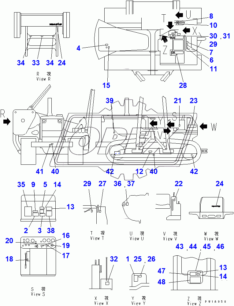  MARK AND PLATES (RUSSIAN) (FOR 155 ENGINE)(31578-)