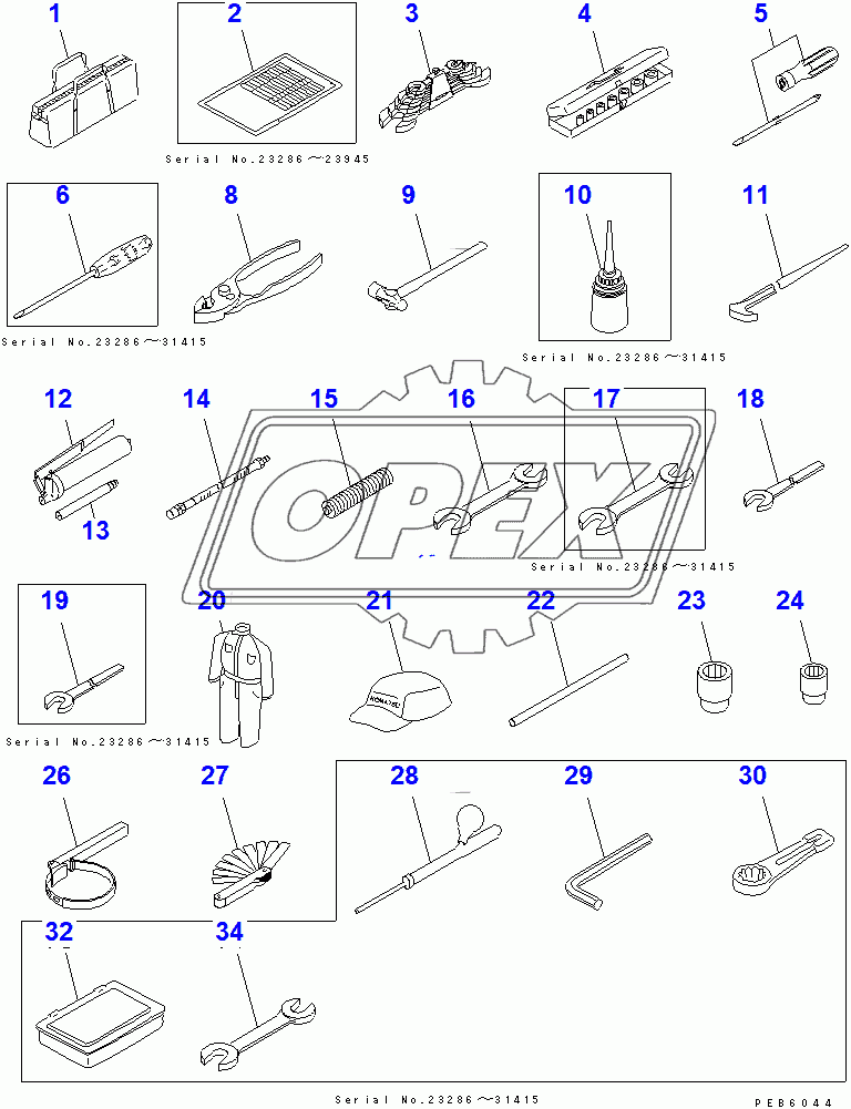  TOOL (FOR 155 ENGINE)(23286-31573)