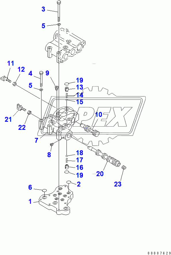  CONTROL VALVE (LOWER)(31564-)