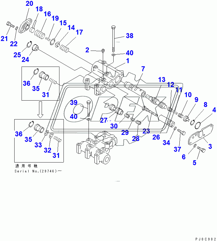  CONTROL VALVE (UPPER)(31303-31563)