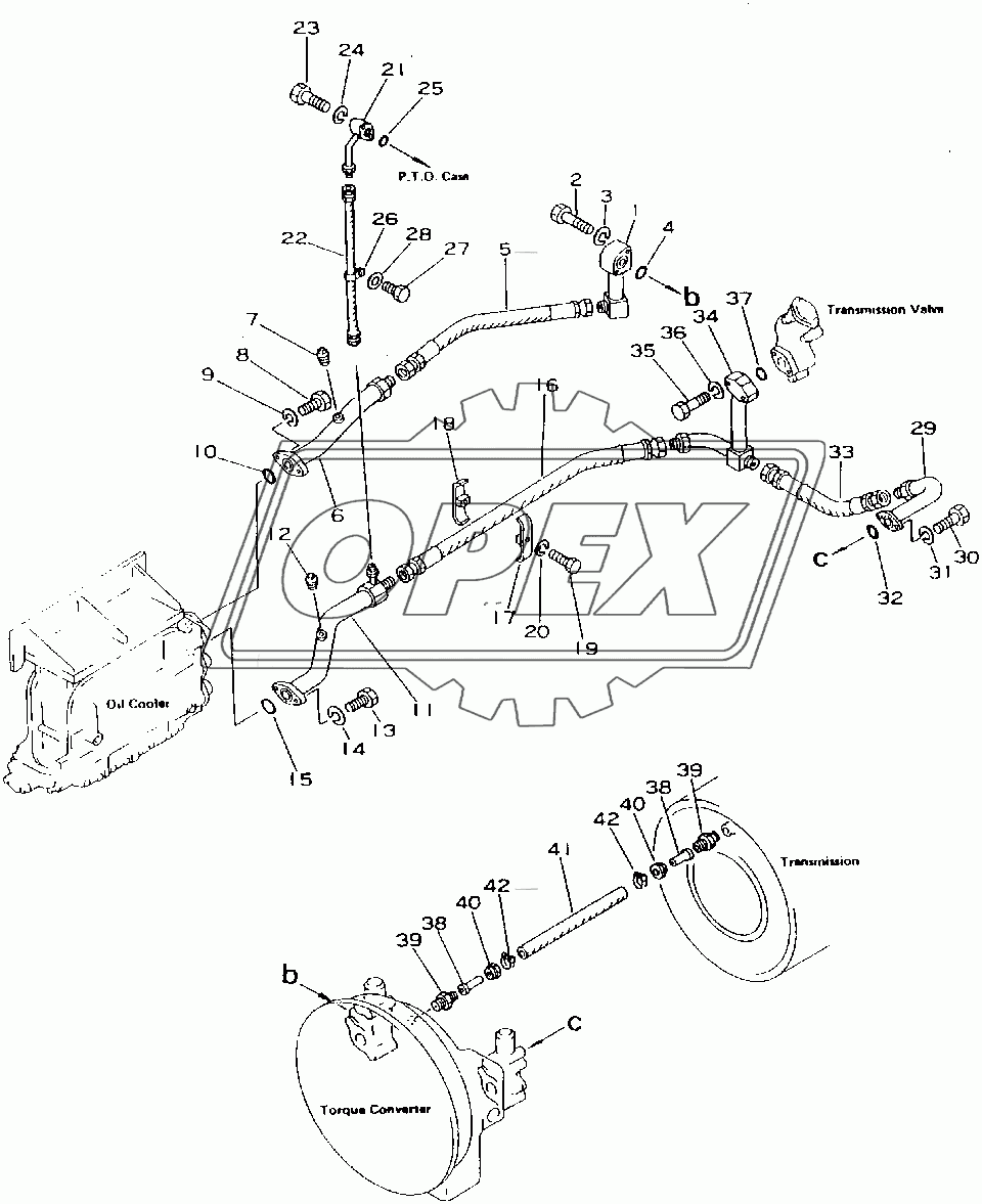  TORQUE CONVERTER PIPING(15686-31573)