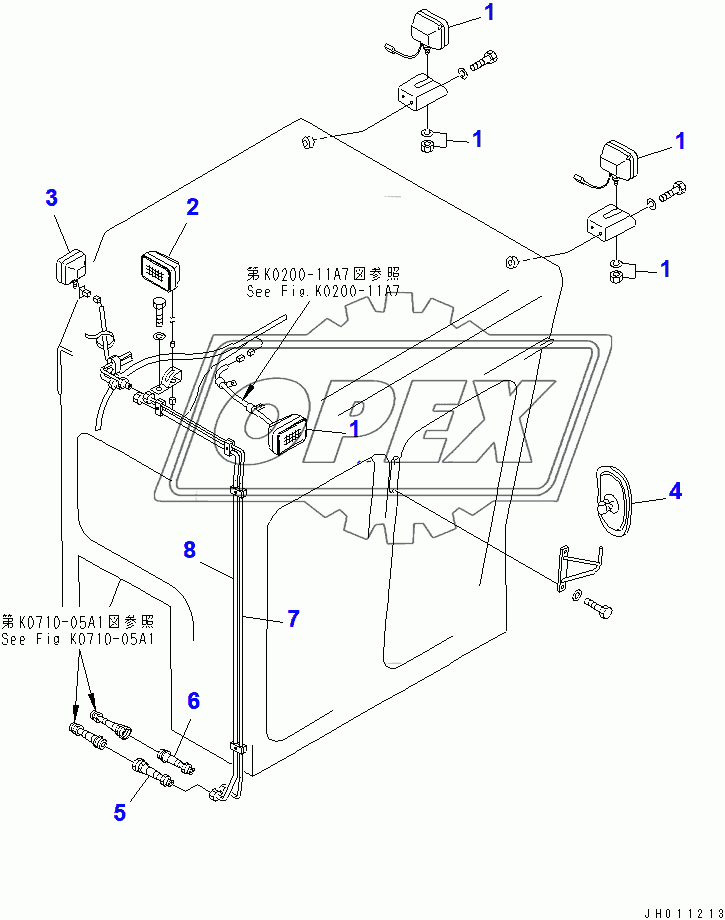  CAB (REAR LAMP AND HEAD LAMP)(15336-)