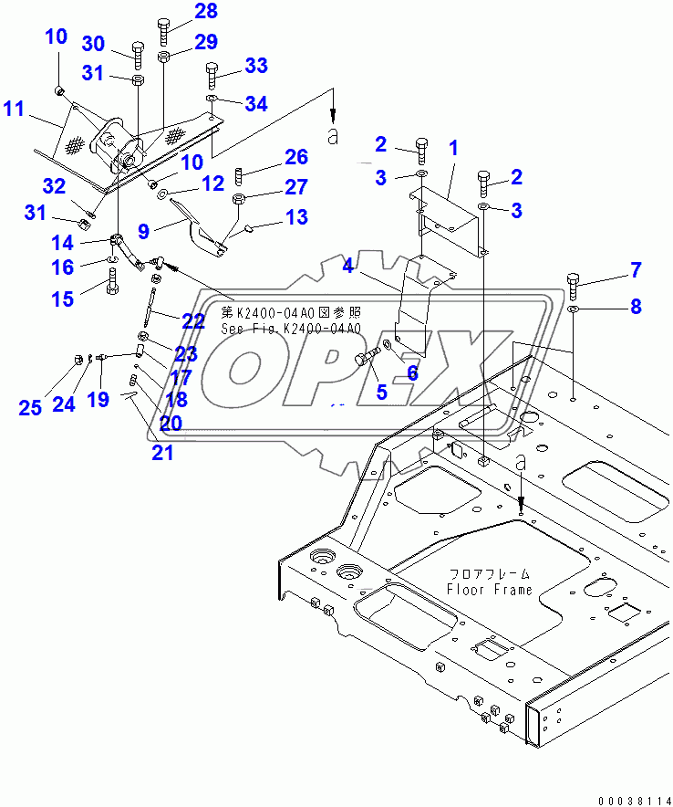  DECELERATOR PEDAL (WITH TOWING WINCH)(14592-)