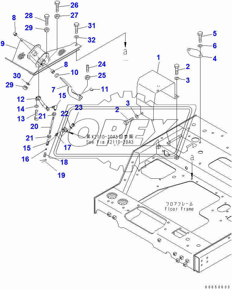  DECELERATOR PEDAL (COLD WEATHER (A) SPEC.) (WITH RADIATOR SHUTTER)(14413-)