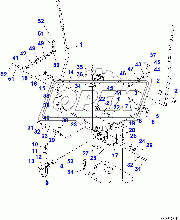  HOOK AND HIGH-LOW CONTROL LEVER