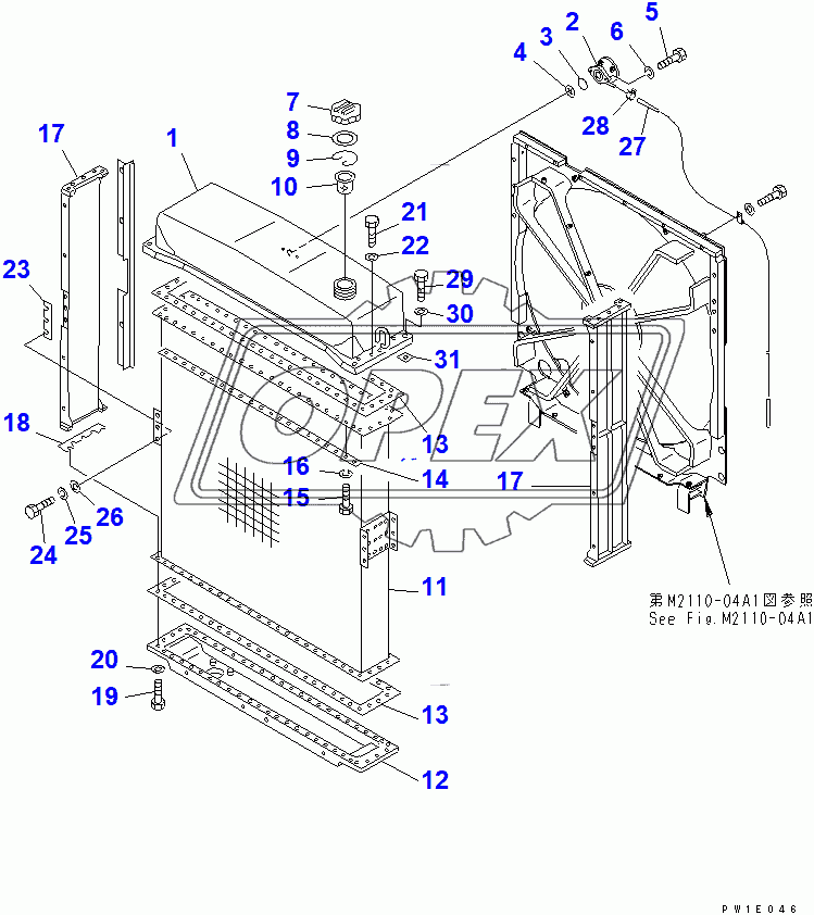  RADIATOR (COLD WEATHER (A) SPEC.)(14413-)