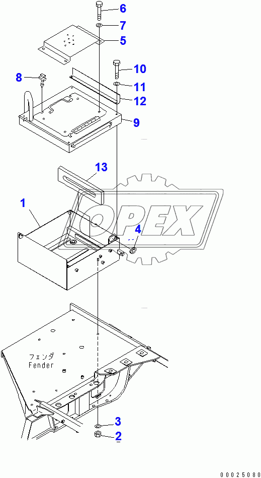  BATTERY MOUNTING (COLD WEATHER (A) SPEC.) (WITH SEAT)(14449-)