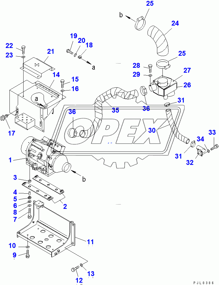  COOLANT HEATER AND DUCT (1/2)