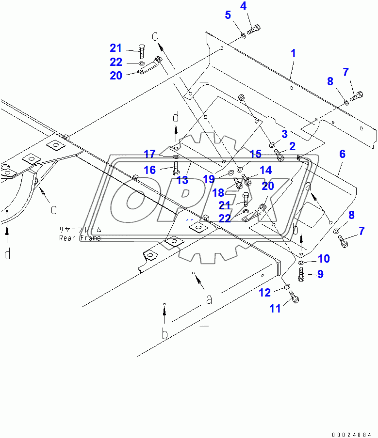  REAR COVER (WITHOUT TOWING WINCH)(14543-)