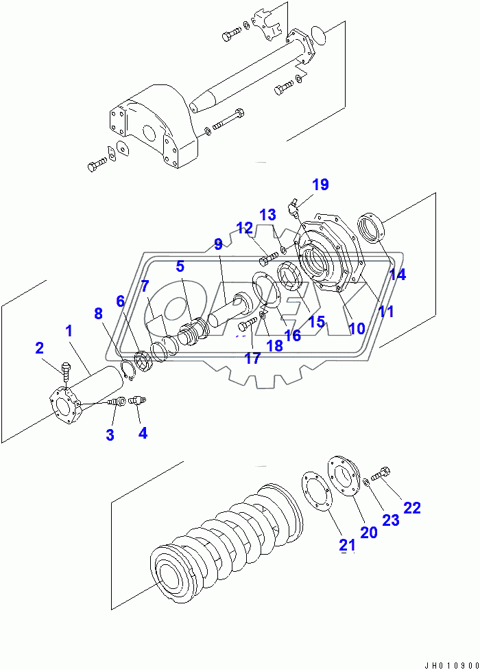  TRACK FRAME (CYLINDER) (L.H.)(15305-)