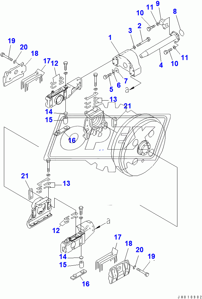  TRACK FRAME (YOKE) (L.H.)(15305-)