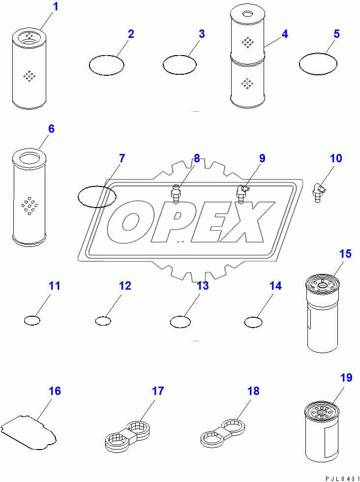  SPARE PARTS (COLD WEATHER (A) SPEC.)(14413-)