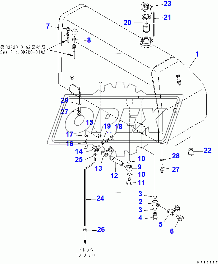  FUEL TANK (COLD WEATHER (A) SPEC.)(14413-)