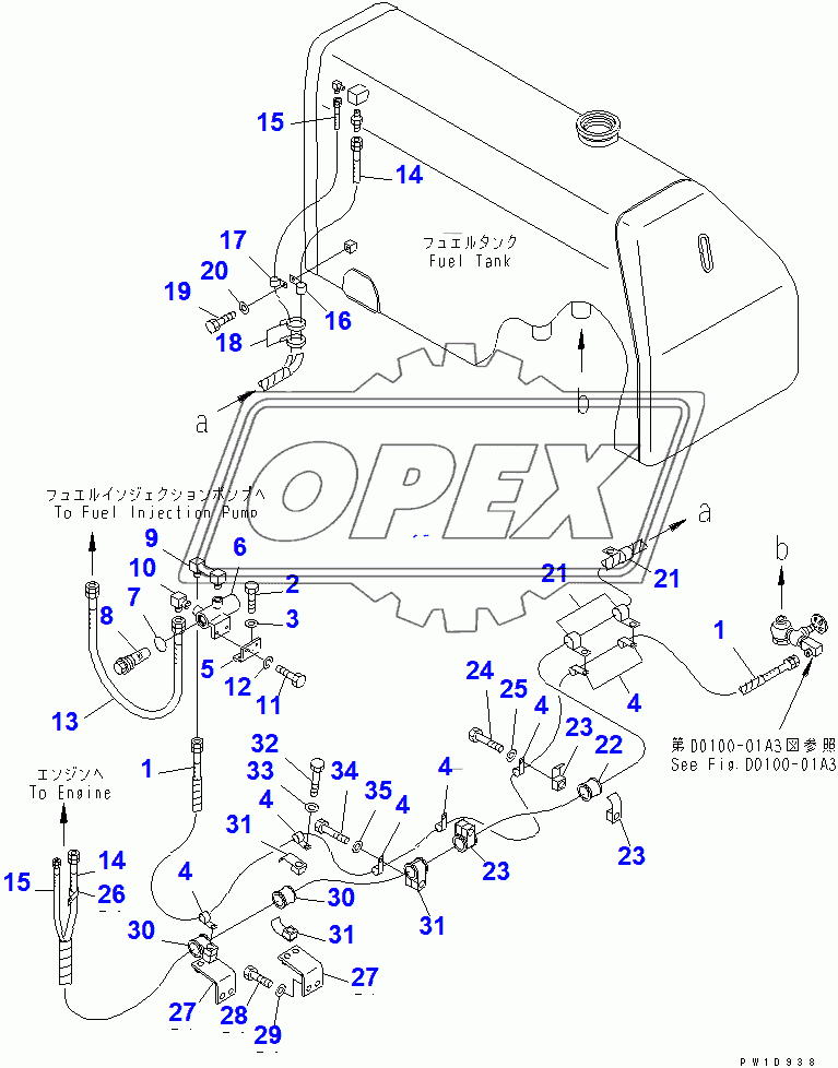  FUEL PIPING (COLD WEATHER (A) SPEC.)(14413-)