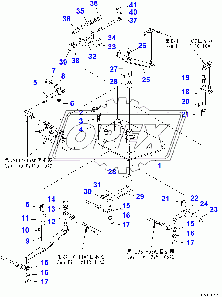  WINCH CONTROL LEVER LINKAGE