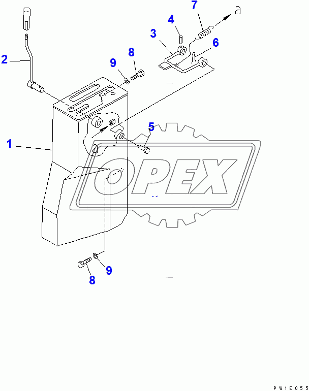  HOOK AND HIGH-LOW CONTROL LOCK LEVER