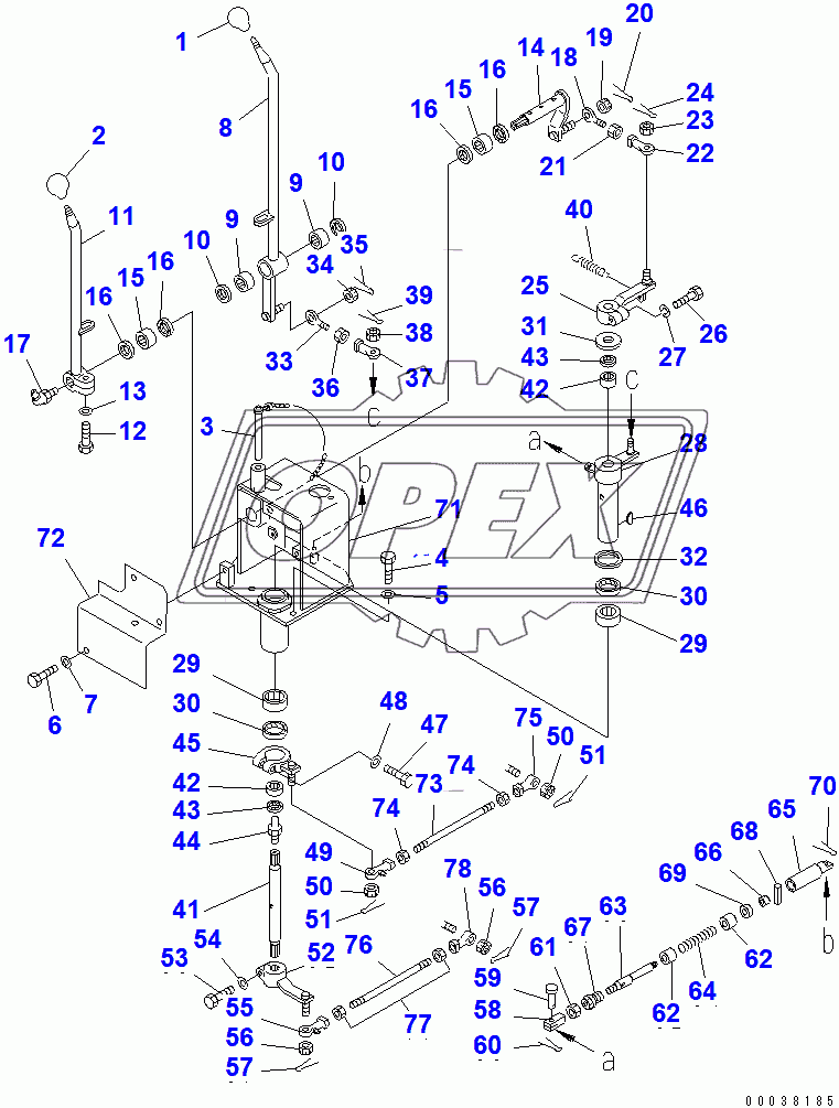  TOWING WINCH CONTROL LEVER (1/2)