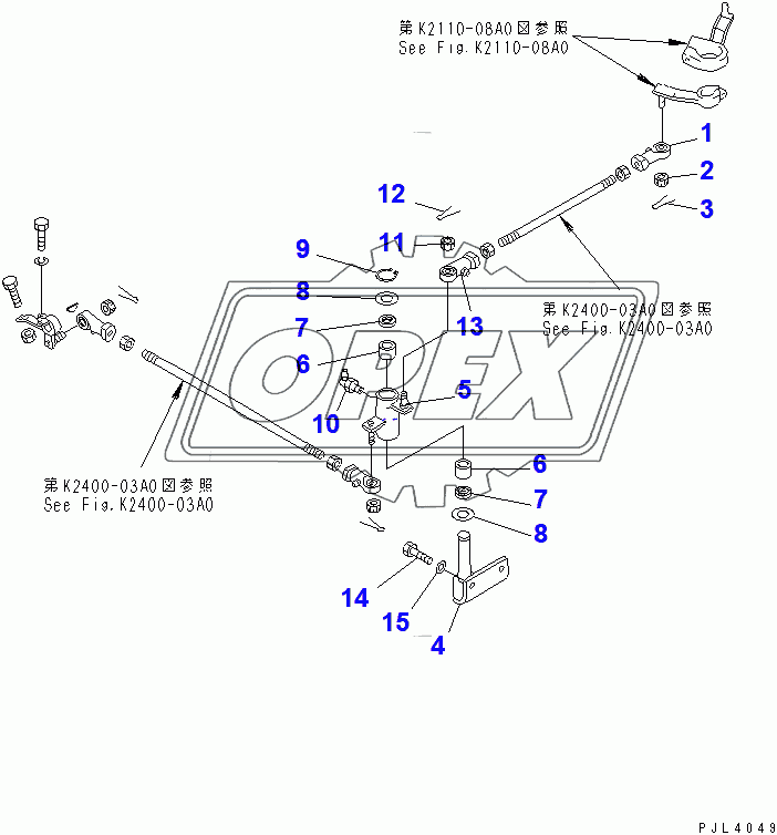  GEAR SHIFT LINKAGE AND LOCK LEVER