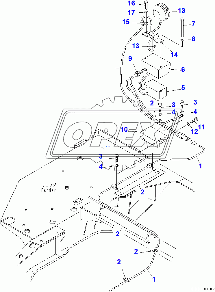  BACK UP ALARM LAMP(14608-)