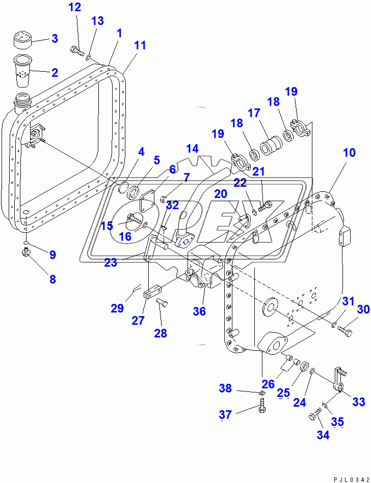  HYDRAULIC TANK AND CONTROL VALVE