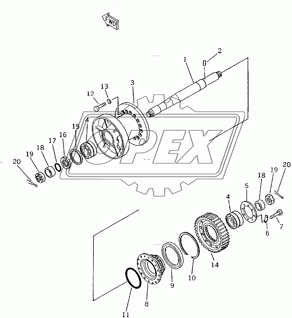  CABLE DRUM (FOR TOWING WINCH)