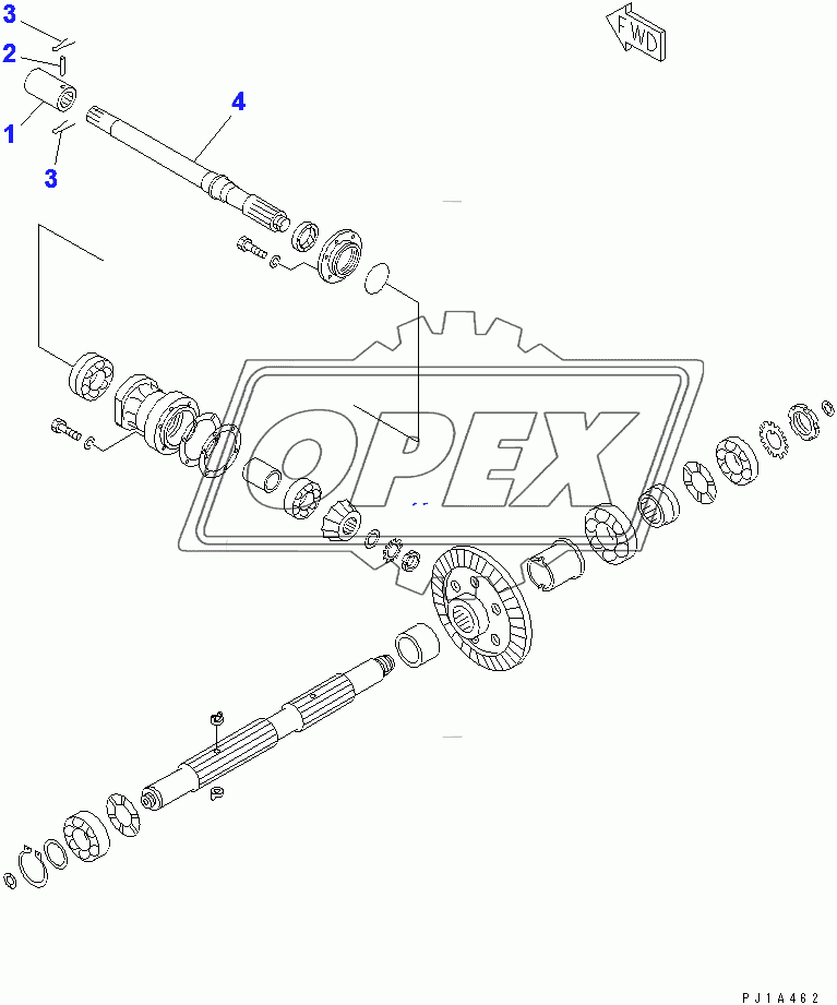  INPUT SHAFT (FOR TOWING WINCH)