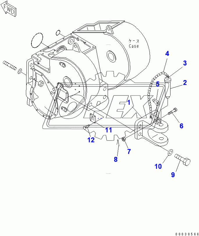  DRAWBAR (FOR TOWING WINCH)