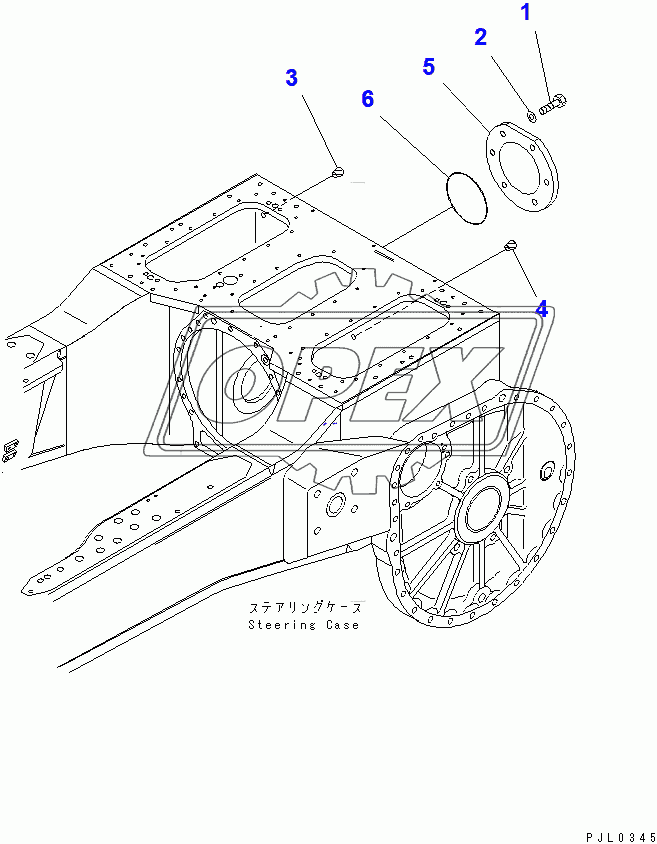  STEERING CASE REAR COVER