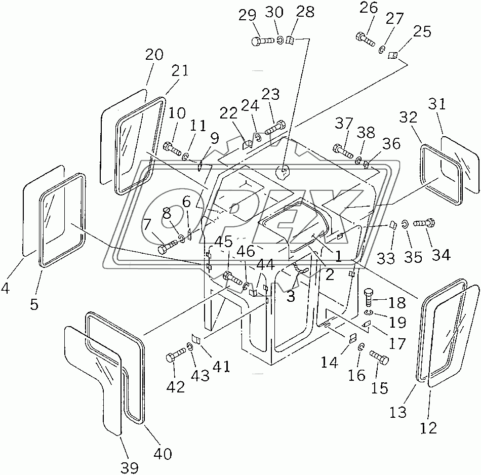  CAB (SIDE WINDOW)(14520-)