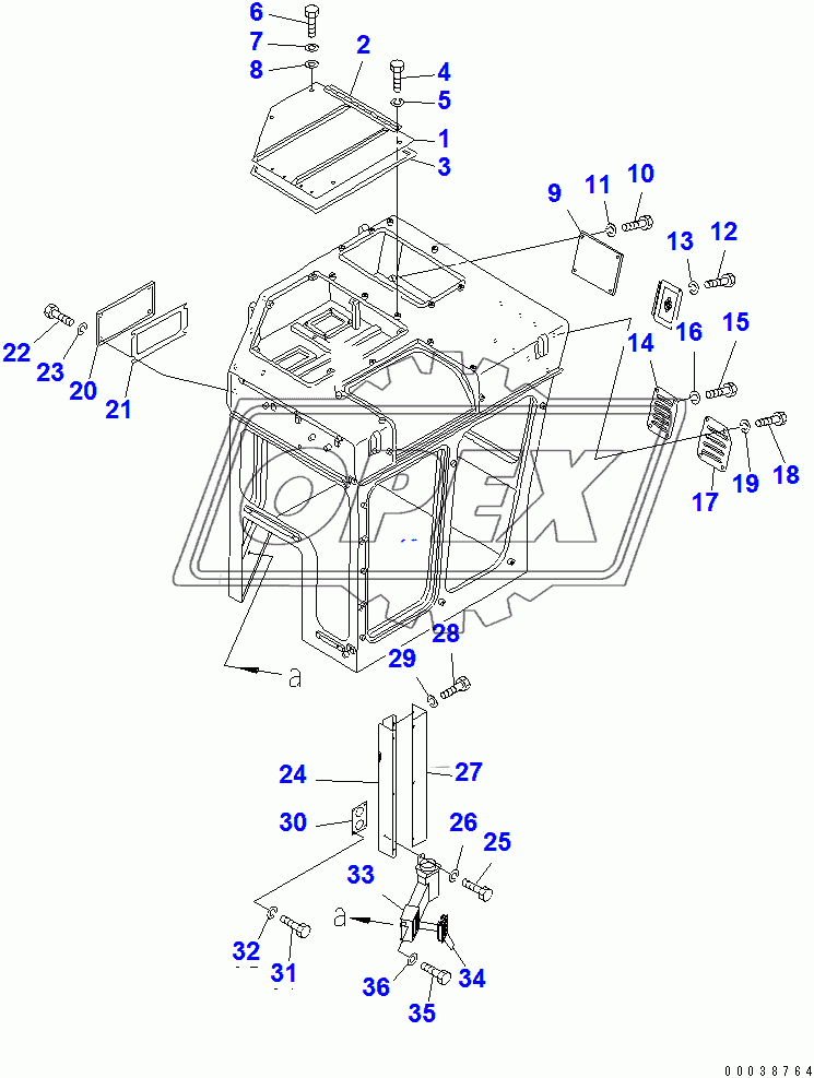  CAB (COVER) (WITH BEACON)(14608-)