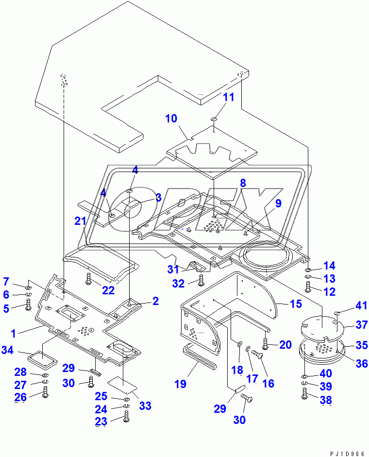  CAB (INTERIOR) (WITH SAFETY DEVICE)(14404-)